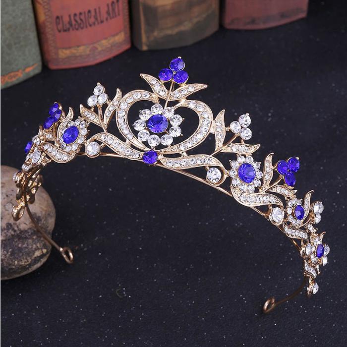 Sparkling Princess Tiara Headband - Elegant Rhinestone Crown for Girls, Women, Brides & Cosplay | Perfect for Birthday Parties, Weddings, Pageants & Dress-Up Play