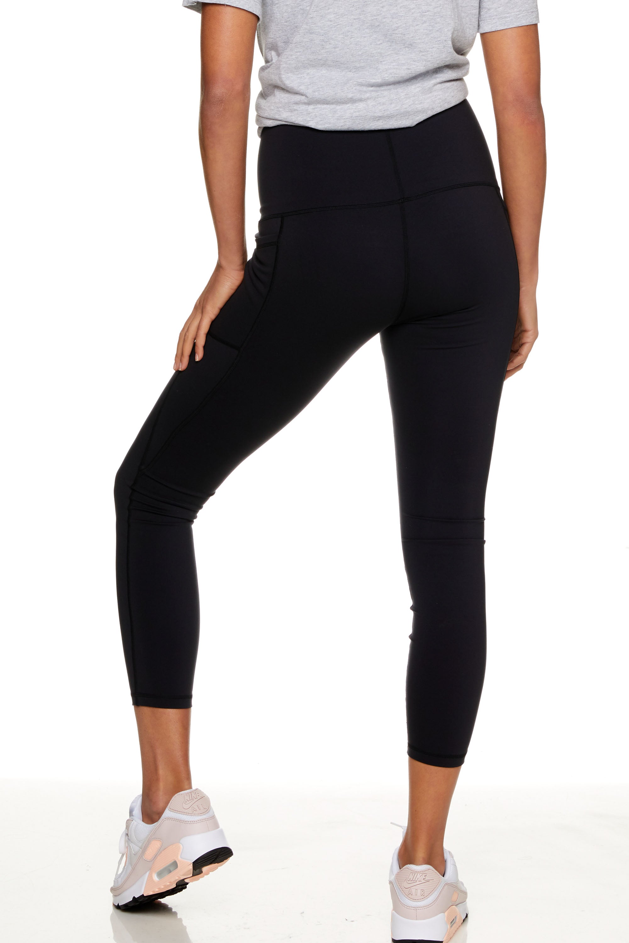 BodyHold™ High Waist Pocket 7/8 Leggings for Women - Yoga, Running & Workout - Comfortable Tummy Control Athletic Pants with Side Pockets