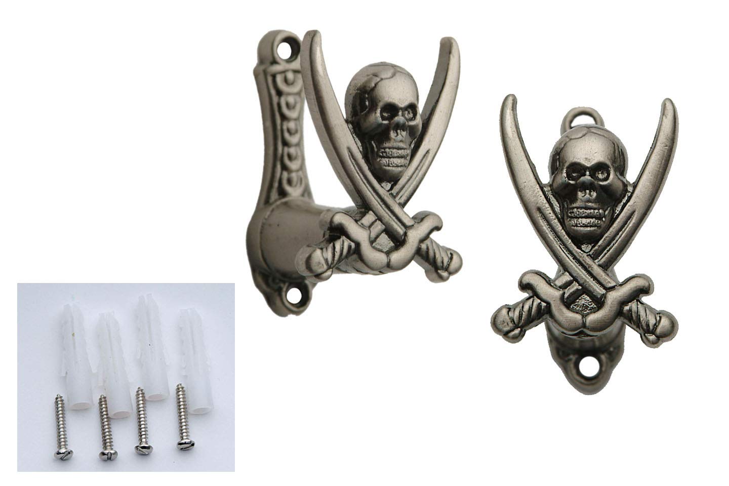 SZCO Supplies Adjustable Pirate Sword Hanger - Wall Mounted Display Holder for Costume, Collectibles & Decor - Perfect for Halloween, Cosplay & Themed Parties