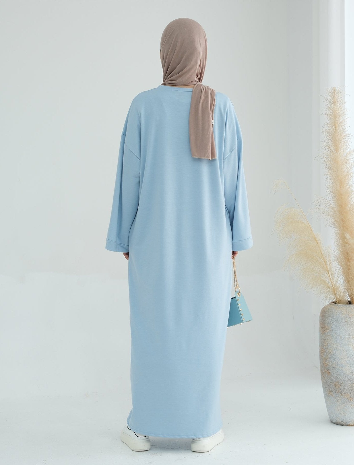 Ava Knit Maxi Dress for Women - Soft & Comfortable Long Flowy Dress in Blue | Perfect for Summer, Beach, Parties & Casual Wear