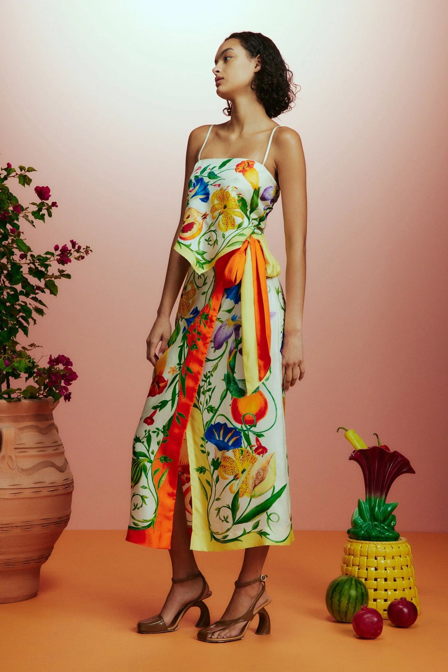 Floral Print Sarong Skirt - Women's Beach Wrap Skirt for Summer Vacation, Poolside, and Tropical Getaways