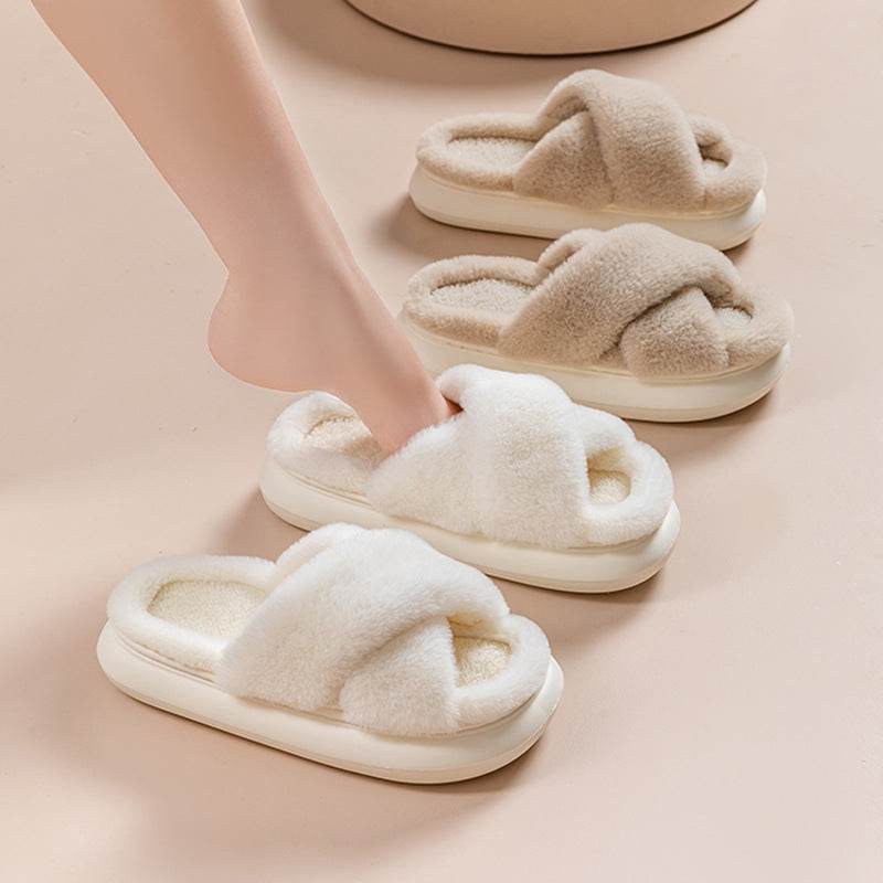 CozyTwist: Ultra Soft Criss Cross Cloud Slippers for Women - Comfortable House Shoes for Relaxing at Home, Lounging & Yoga
