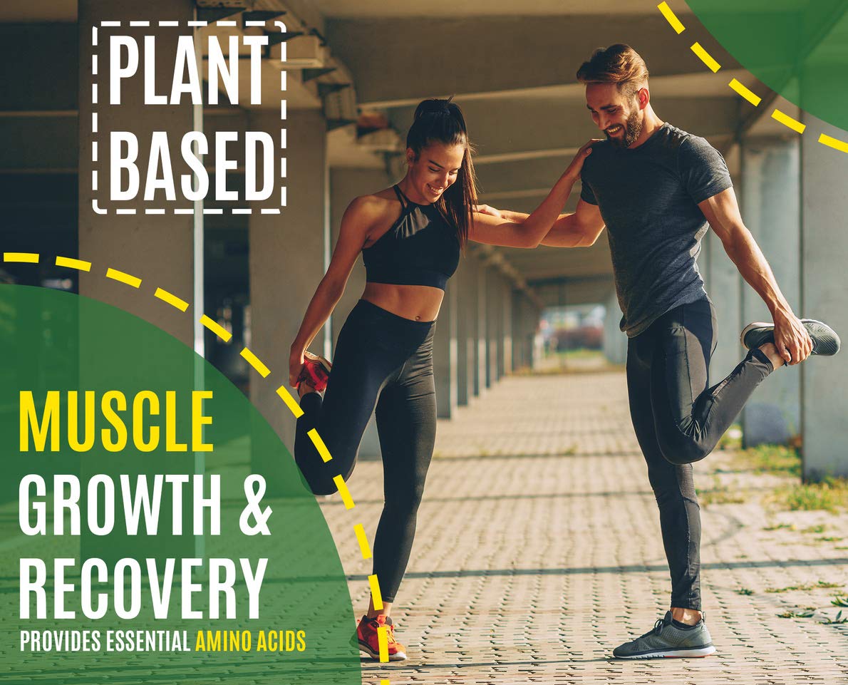 100% Pure Organic Hydrolyzed Pea Protein Powder - Vegan, Unflavored, Non-GMO | Dairy Free, Gluten Free, Soy Free, Sugar Free | Plant-Based Protein Supplement for Smoothies, Baking & Post-Workout Recovery | 2.62lb (Canada Grown Yellow Peas)