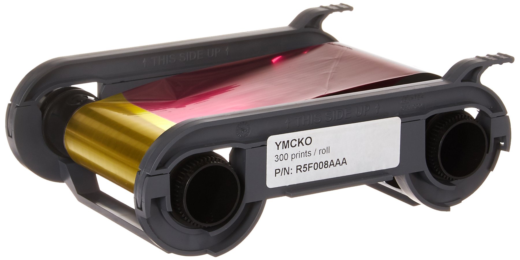 Evolis YMCKO Color Ribbon for Primacy Printers - Compatible with Evolis Primacy - 300 Prints per Roll (R5F008AAA) - Ideal for ID Card Printing, Badge Making & Secure Document Production