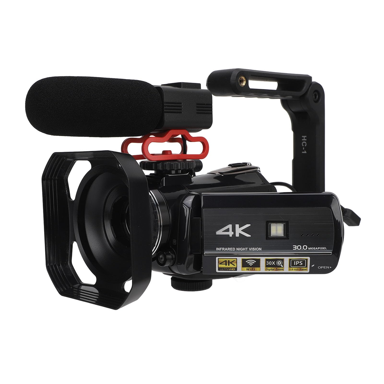 ASHATA 4K Vlogging Camera with Touchscreen & Night Vision - Perfect for Travel Vlogging