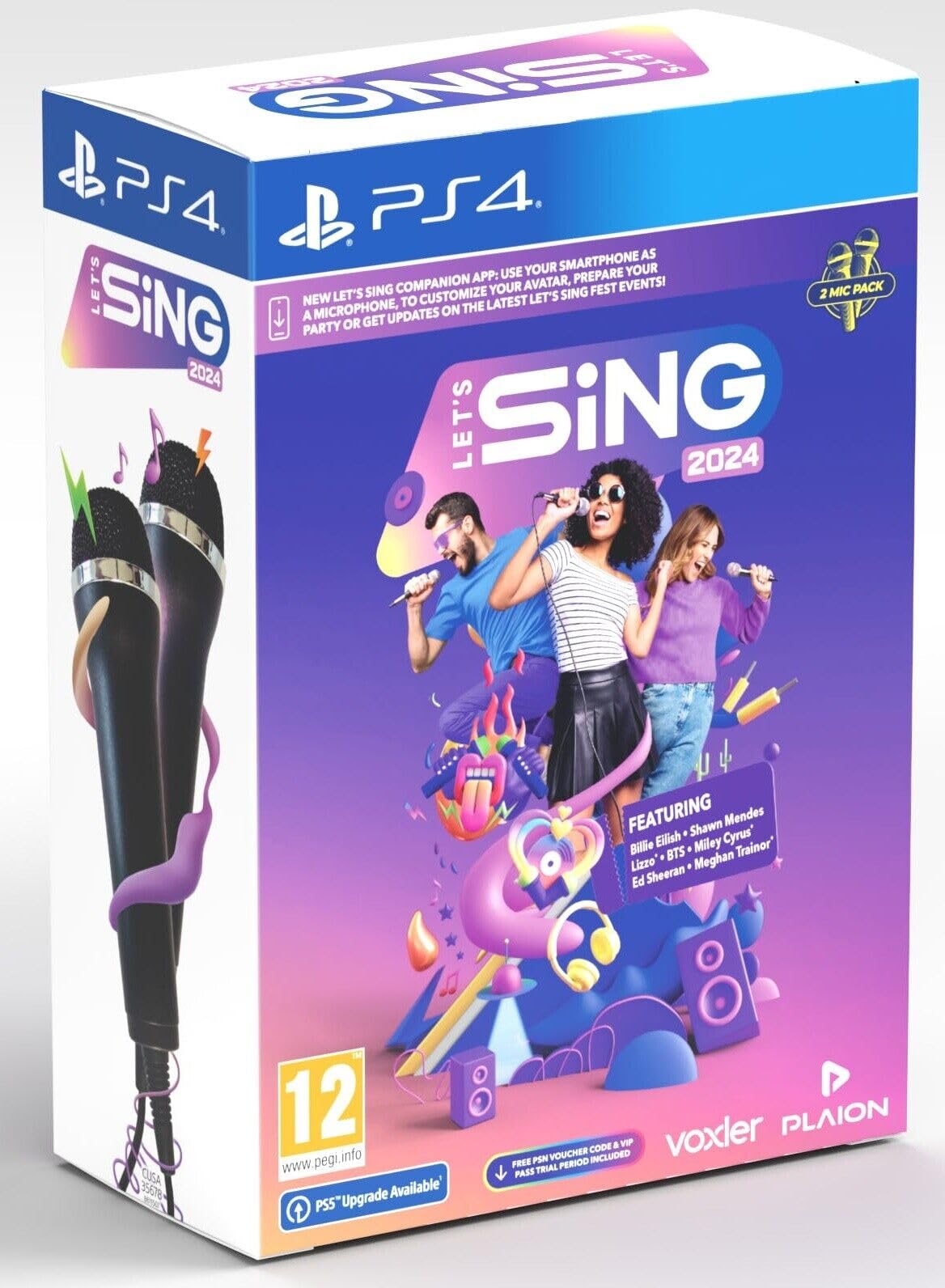 Let's Sing 2024 International Version with 2 Microphones - Karaoke Game for Family & Friends Party, Home Entertainment