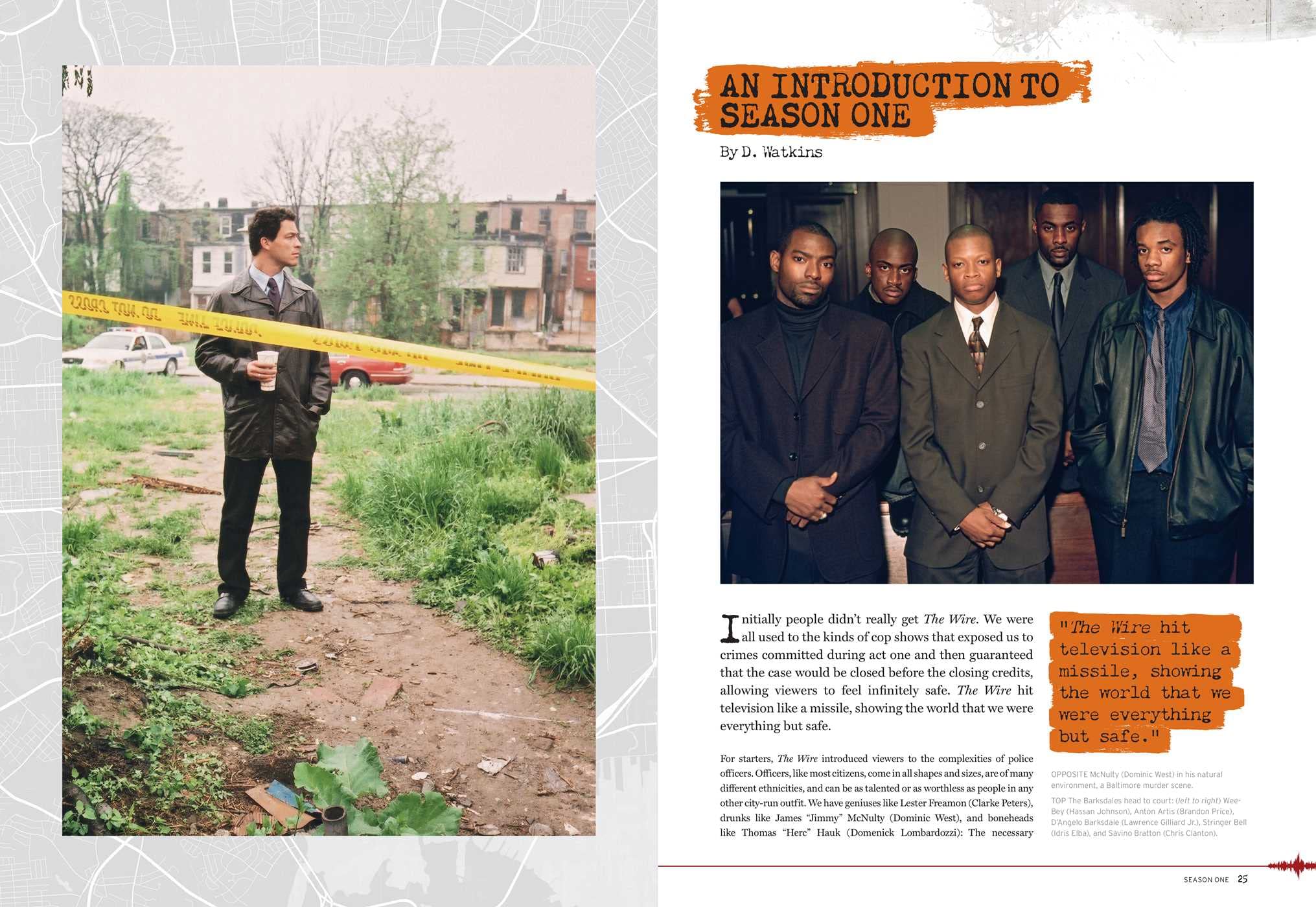 The Wire Book - Complete Visual History for TV Fans & Coffee Tables