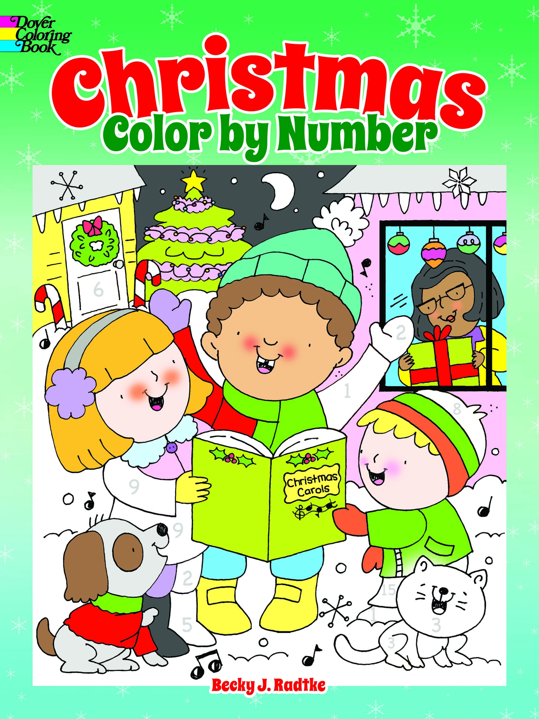 Christmas Color by Number Book - Dover Holiday Coloring Pages for Adults & Kids | Relaxing Festive Activity for Family & Classroom Fun