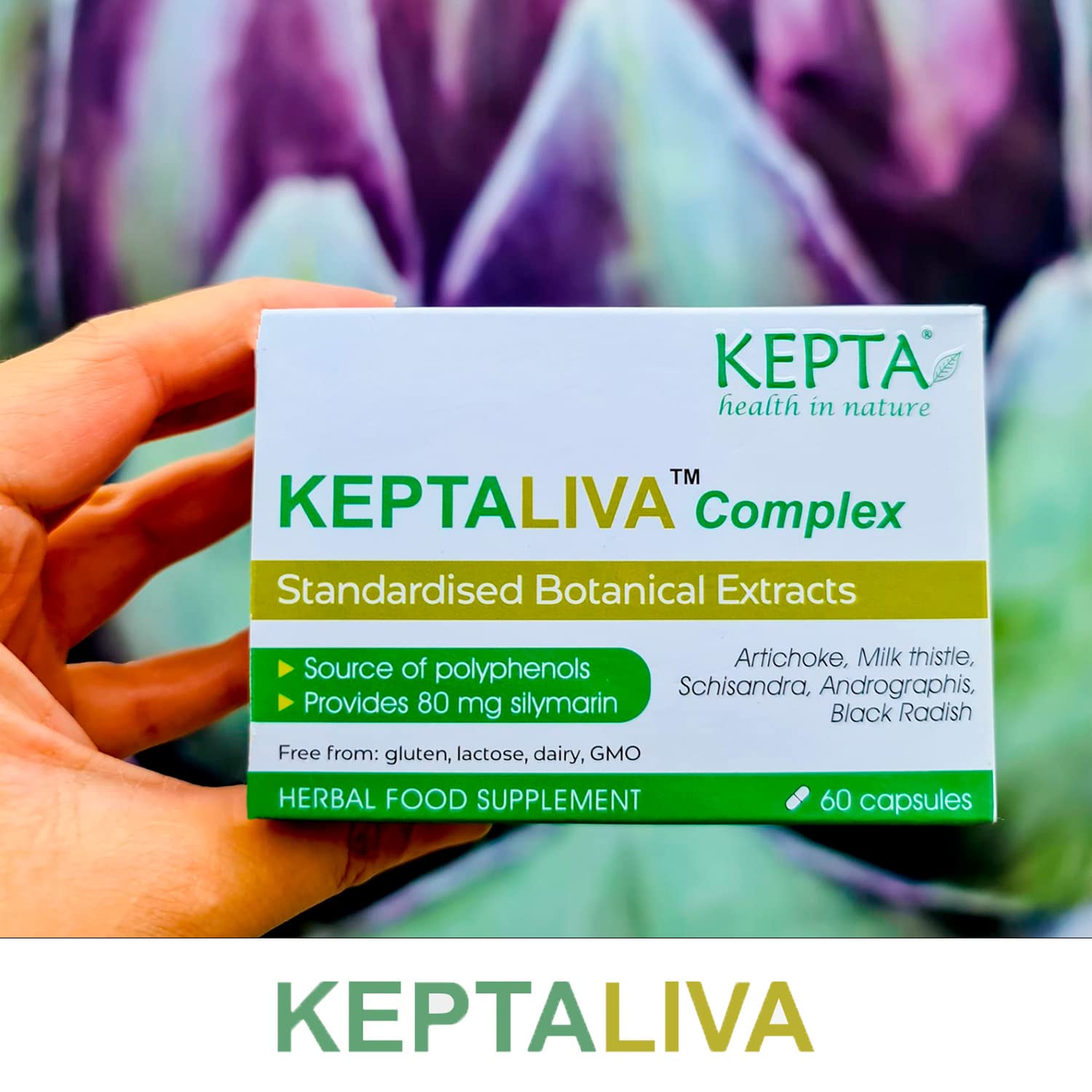 KEPTALIVA – Natural Liver Cleanse Detox & Repair Supplement with Milk Thistle (80mg Silymarin), Artichoke, Schisandra – Supports Gallbladder & Digestion – 1 Month Supply – Herbal Detox for Liver Health & Wellness – Perfect for Post-Holiday Cleanse or Daily Liver Support
