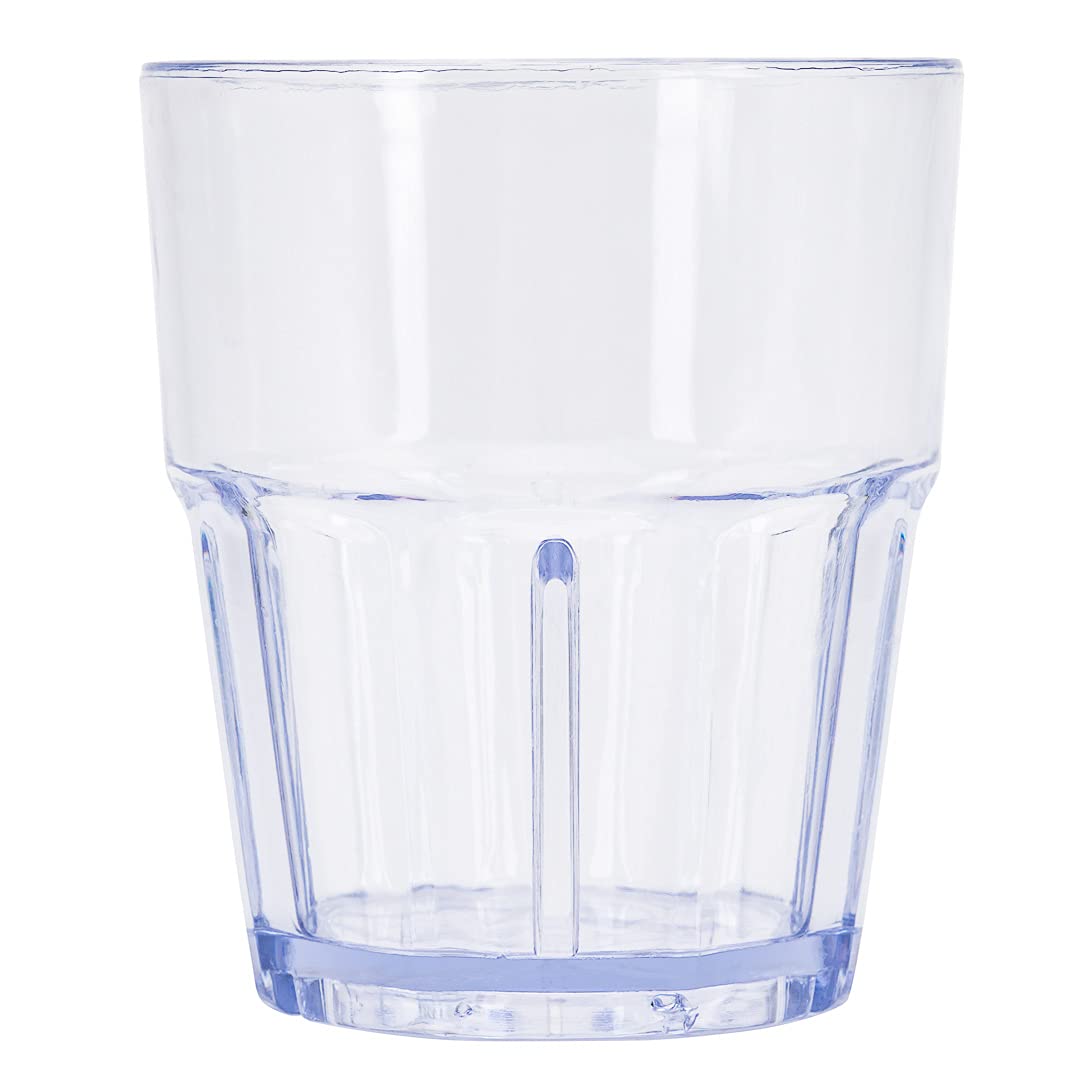 50-Pack Shatter-Resistant 12oz Clear Plastic Tumblers - Stackable Dishwasher-Safe Restaurant-Style Drinking Glasses for Beverages, Parties & Commercial Use