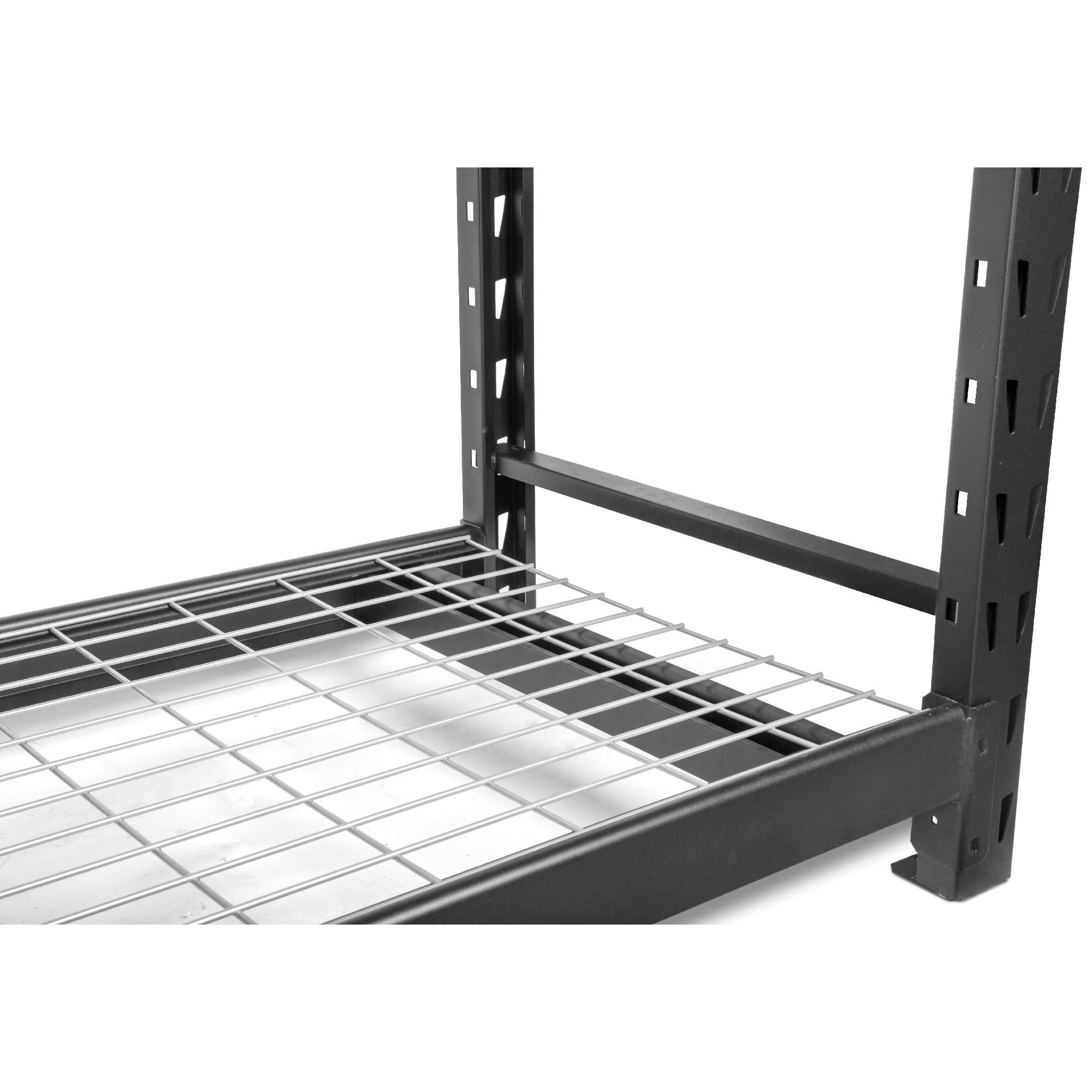 WEN RK7724 4-Tier Heavy Duty Steel Storage Rack - Adjustable Shelves, 8000 lb Capacity - Perfect for Warehouse, Garage & Industrial Organization