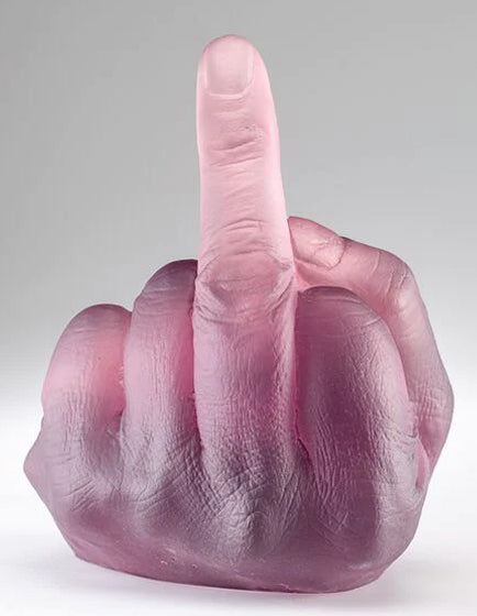 AI WEI WEI STUDY OF PERSPECTIVE IN GLASS (VIOLET) - Contemporary Art Glass Sculpture for Modern Home Decor & Office Display