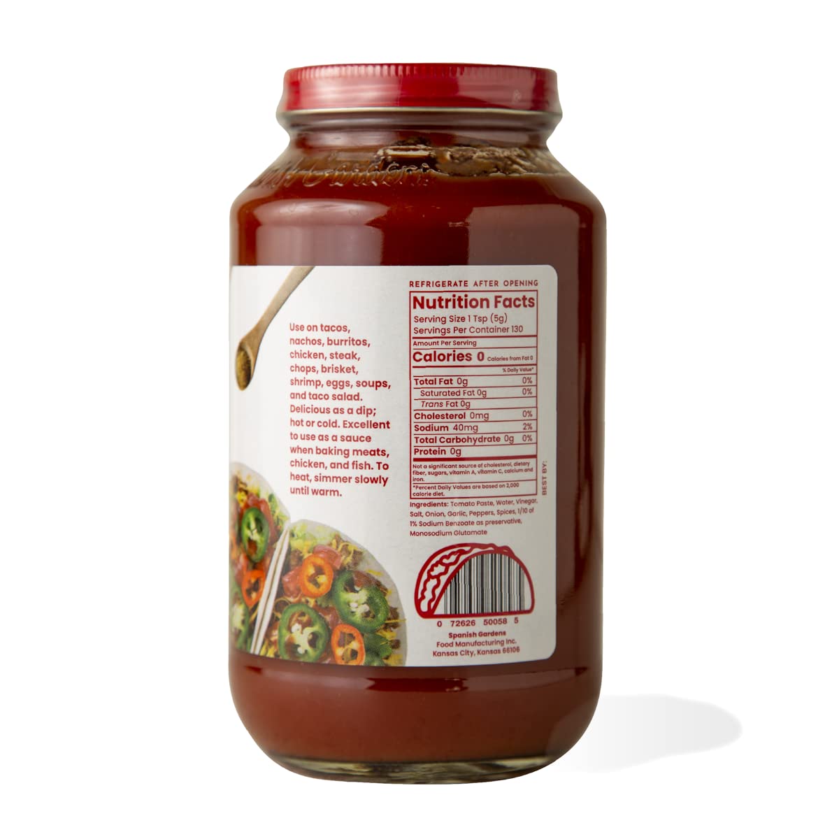 Authentic Mexican Hot Taco Sauce (6 Pack) - Spicy Tex-Mex Sauce Made with Original Family Recipe - 23 oz Bottles - Perfect for Tacos, Burritos, Nachos & Mexican Food Lovers