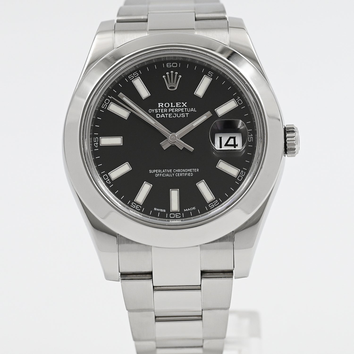 Rolex Datejust 41 Stainless Steel Men's Watch 2014 Model - Luxury Timepiece for Business, Formal Occasions & Special Events