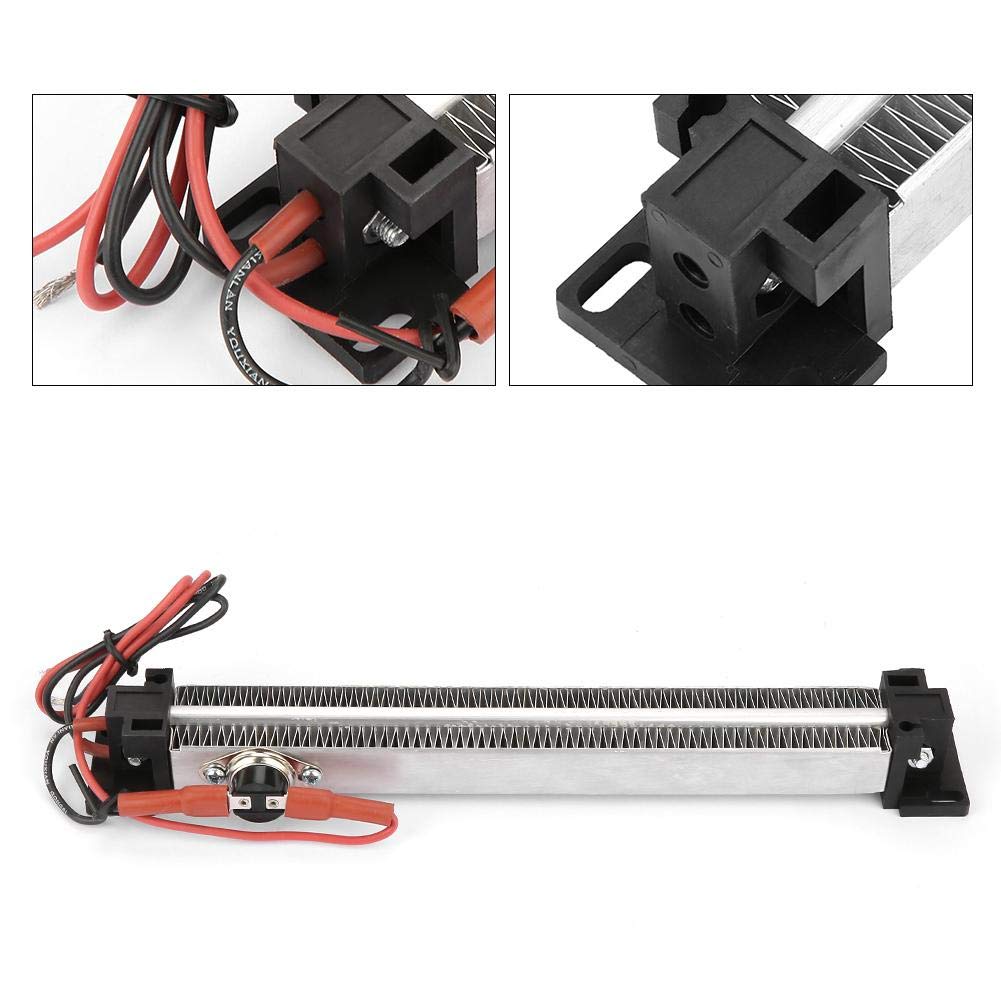 220V 500W Ceramic Air Electric Heater with Insulated Thermistor - 186mm Corrugated Length for HVAC, Home Heating & Industrial Equipment - Perfect for Air Conditioners, Electric Heaters & Precision Instruments