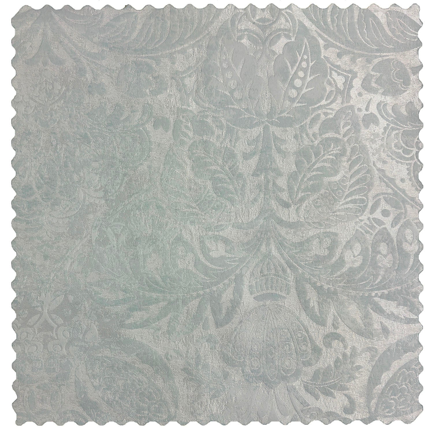 Versailles Aqua Damask Floral Print Fabric - Elegant Home Decor for Curtains, Upholstery & DIY Craft Projects