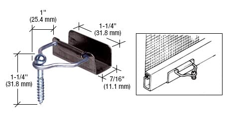 CRL WSC202BRZ-XCP100 Bronze Slip-On Bail Latch with Screw - 100 Pack Bulk - Secure Cabinet & Furniture Doors | Durable Hardware for Home & Office Organization