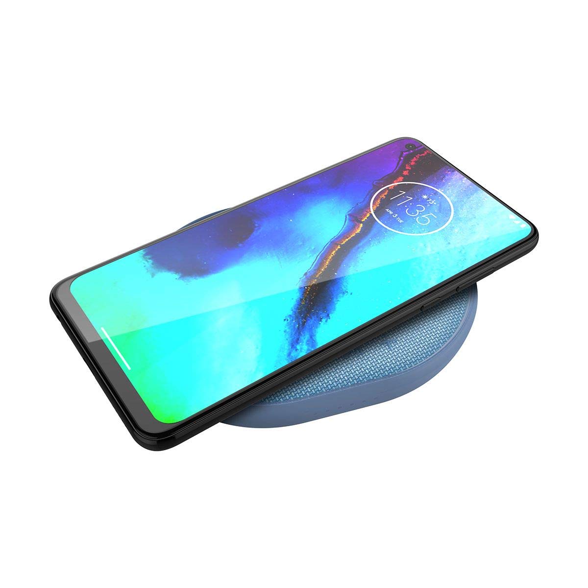 Motorola Sonic Sub 500 IPX7 Waterproof Bluetooth Speaker with 10W Fast Wireless Charger - Portable Wireless Speaker for Pool, Beach, Shower & Outdoor Activities - Blue