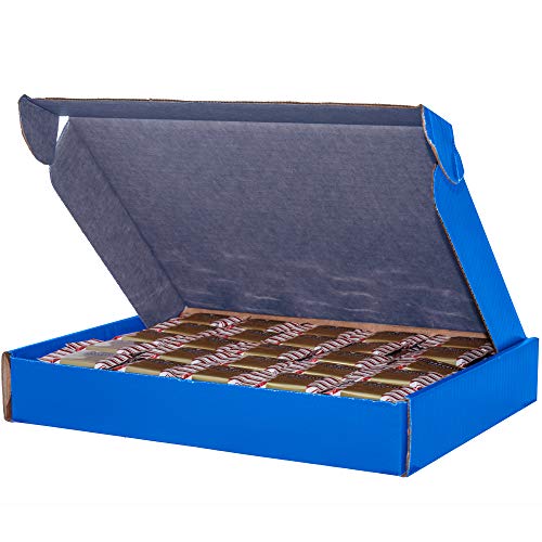 SupplyTiger 200-Count Milk Chocolate Candy Bundle with Ghirardelli Peppermint Bark - Office Holiday Gifts in 13x10x2 Inch Blue Box - Perfect for Corporate Events, Christmas Parties & Employee Appreciation