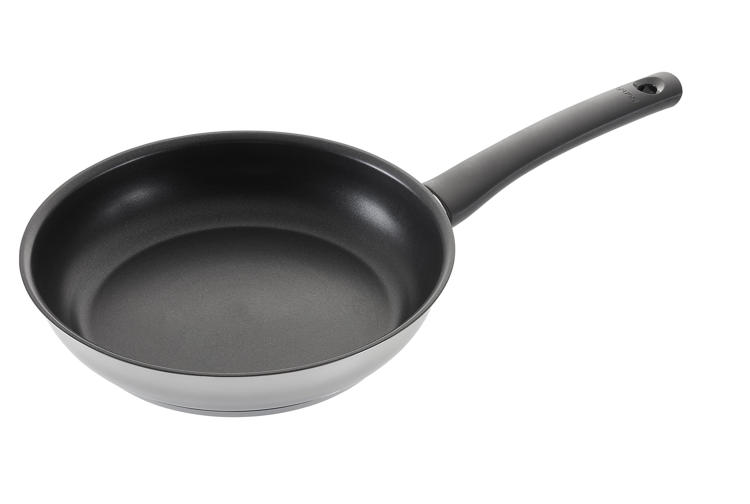 Brund Dura Fry 10 Inch Stainless Steel Frying Pan - Nonstick Skillet for Eggs, Pancakes & Stir Fry | Professional Grade Cookware for Home & Restaurant Use