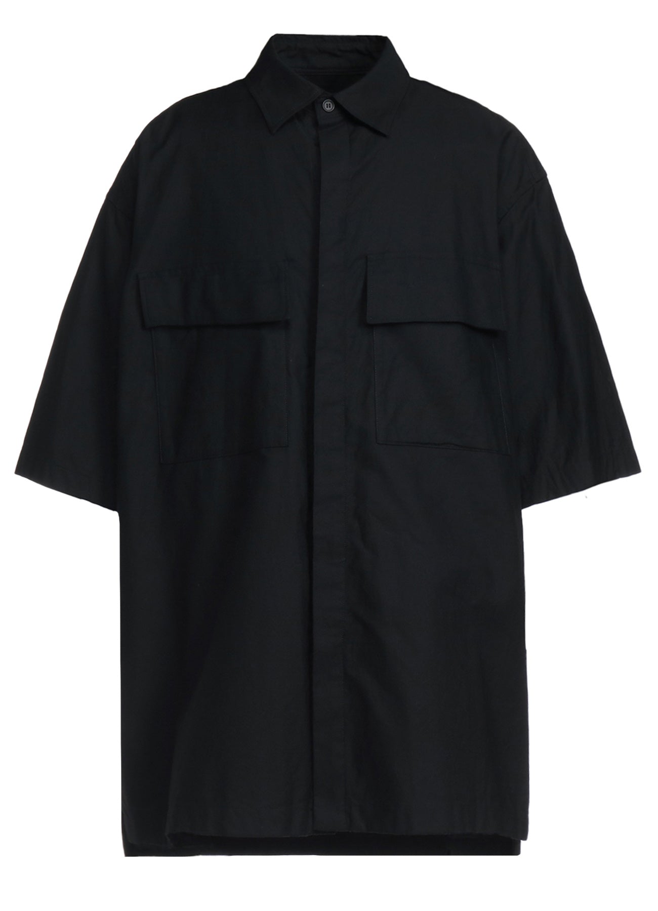 Oversized Cotton Twill Short Sleeve Shirts with Flap Pockets for Men & Women - Casual Summer Wear, Beach Outfits, and Street Style Fashion