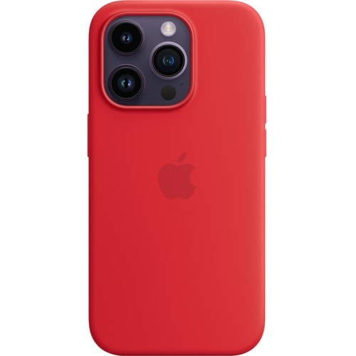 Premium Silicone Case for Apple iPhone 14 Pro - Soft Touch, Scratch & Drop Resistant with Microfiber Lining (Red) - Perfect for Everyday Protection & Style