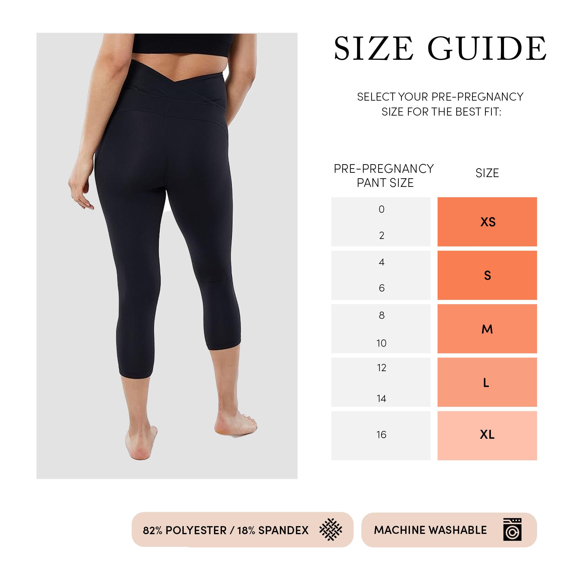 Ingrid & Isabel Basics - Women's Over The Belly Maternity Active Leggings | Comfortable Pregnancy Workout Pants for Yoga, Running & Everyday Wear