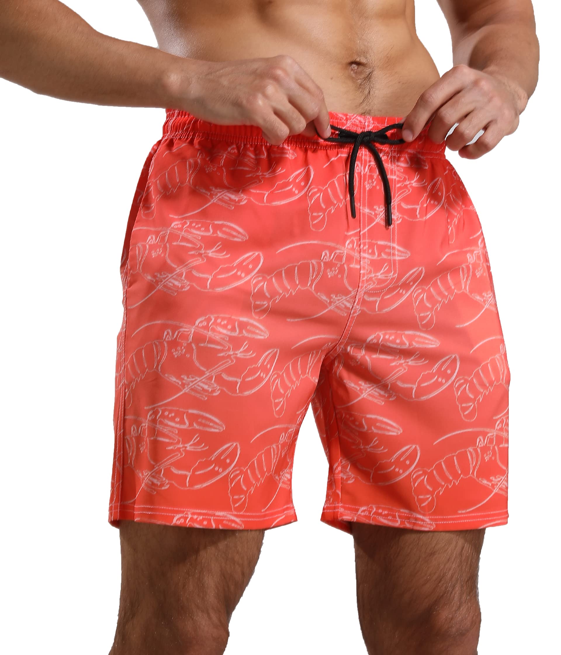 Men's Quick Dry Swim Trunks with Compression Liner - 7 Inch Inseam Swim Shorts for Swimming, Beach & Water Sports | Comfortable Athletic Swimwear for Pool, Vacation & Summer Activities