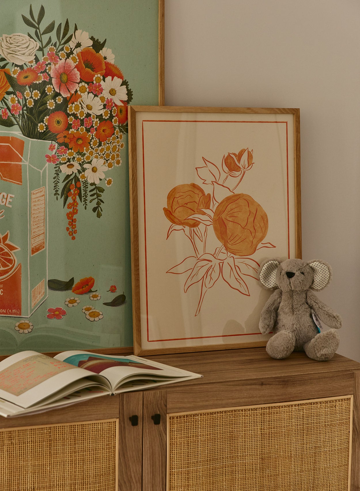 Beautiful Peony Flower Poster - Elegant Home Decor for Living Room, Bedroom & Office Wall Art