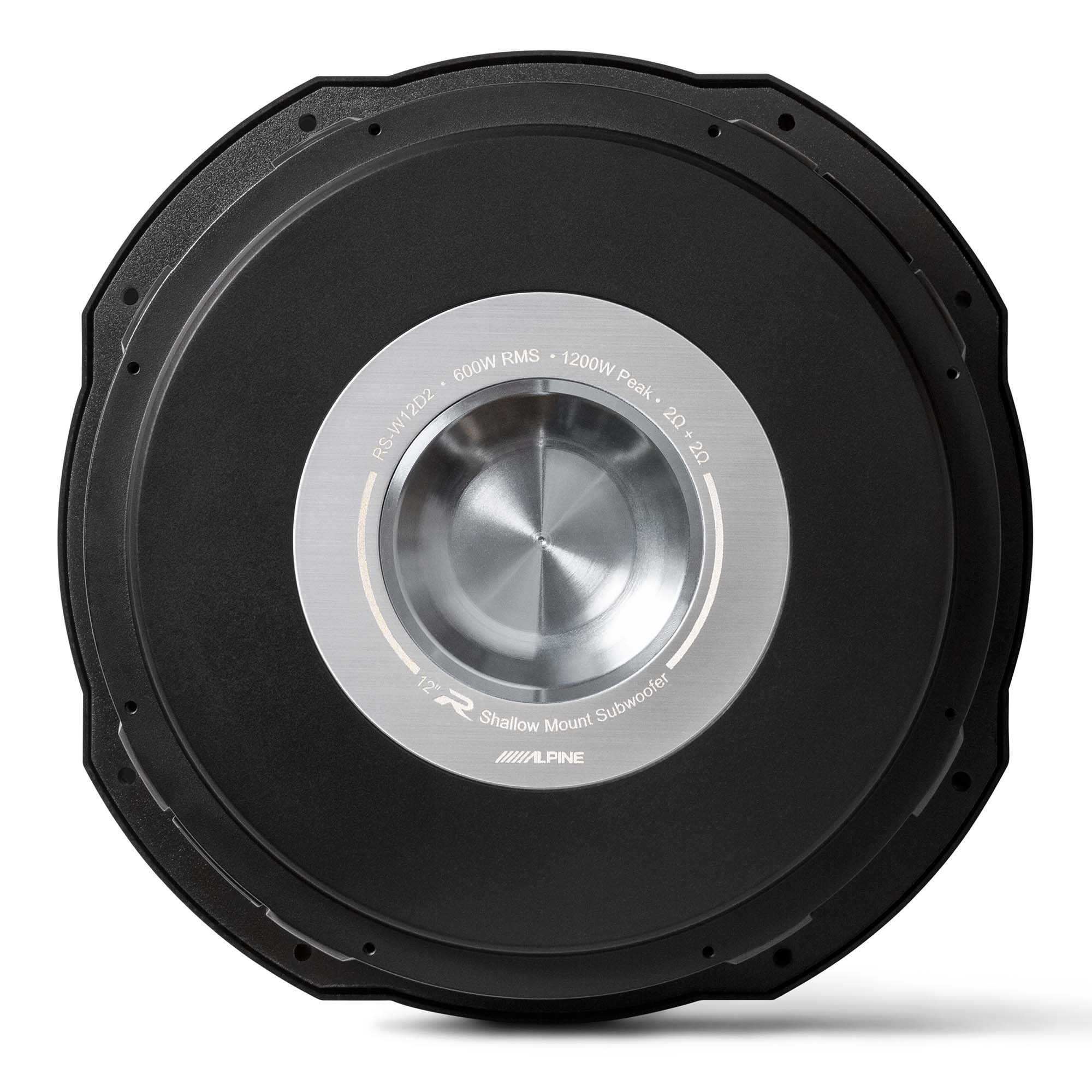 Alpine RS W12D2 12-Inch Dual 2 Ohm Voice Coil Shallow Subwoofers (Pair) - High-Performance Car Audio Bass for Trucks, SUVs & Custom Installations
