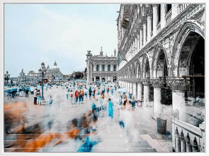 Ciao Venezia Canvas Art Print - Venice Italy Landscape Wall Decor for Living Room, Bedroom & Office