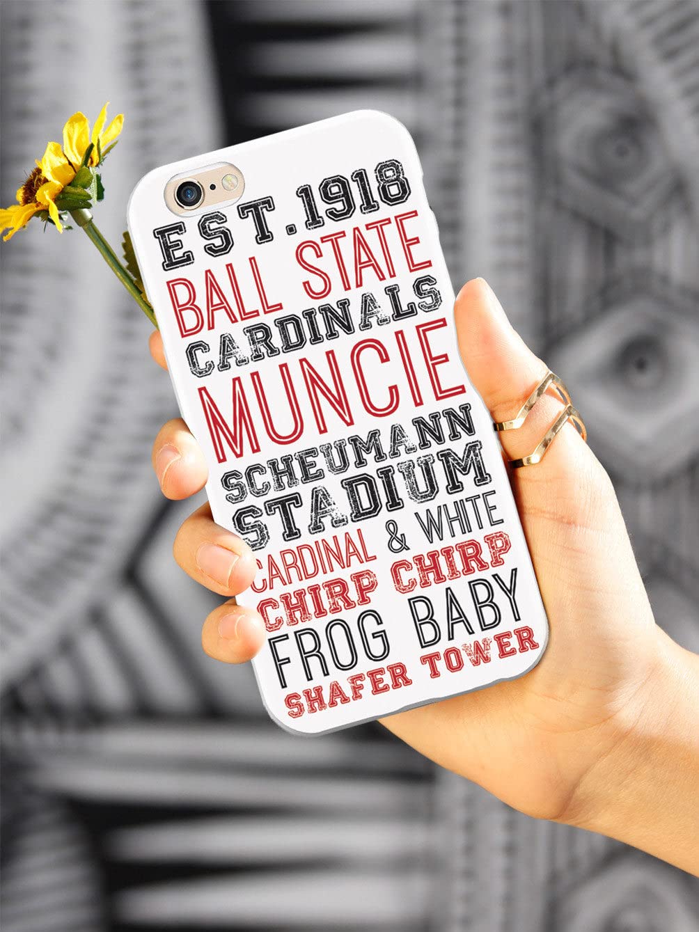 3D Textured iPhone 15 Pro Max Case with Rubber Bumper - Ball State University Subway Art Protective Cover - Shockproof & Scratch Resistant Phone Case for Apple iPhone 15 Pro Max (White) - Perfect for School, Travel & Everyday Protection