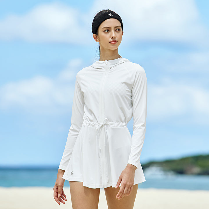 Stylish Multi-Cover Up Dress with Zip Up - Perfect for Beach, Pool, and Summer Outings