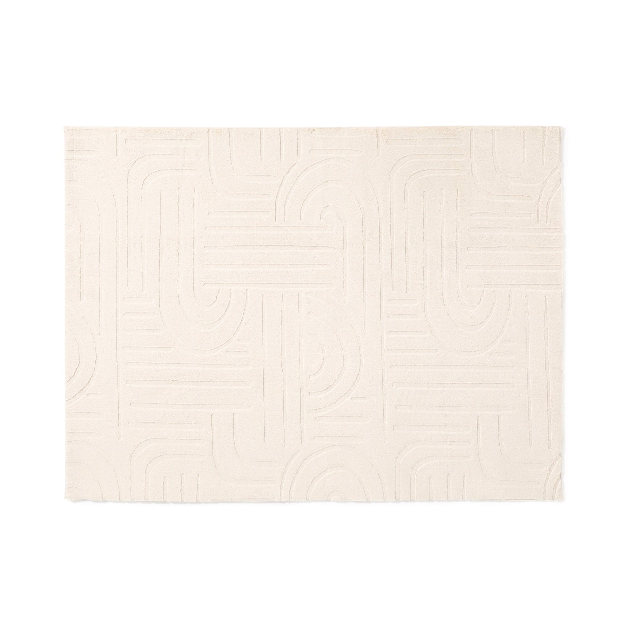 Premium Ivory Arena Carpet Rug 1900 x 1400mm - Medium Size Soft Floor Mat for Living Room, Bedroom, and Office Decor