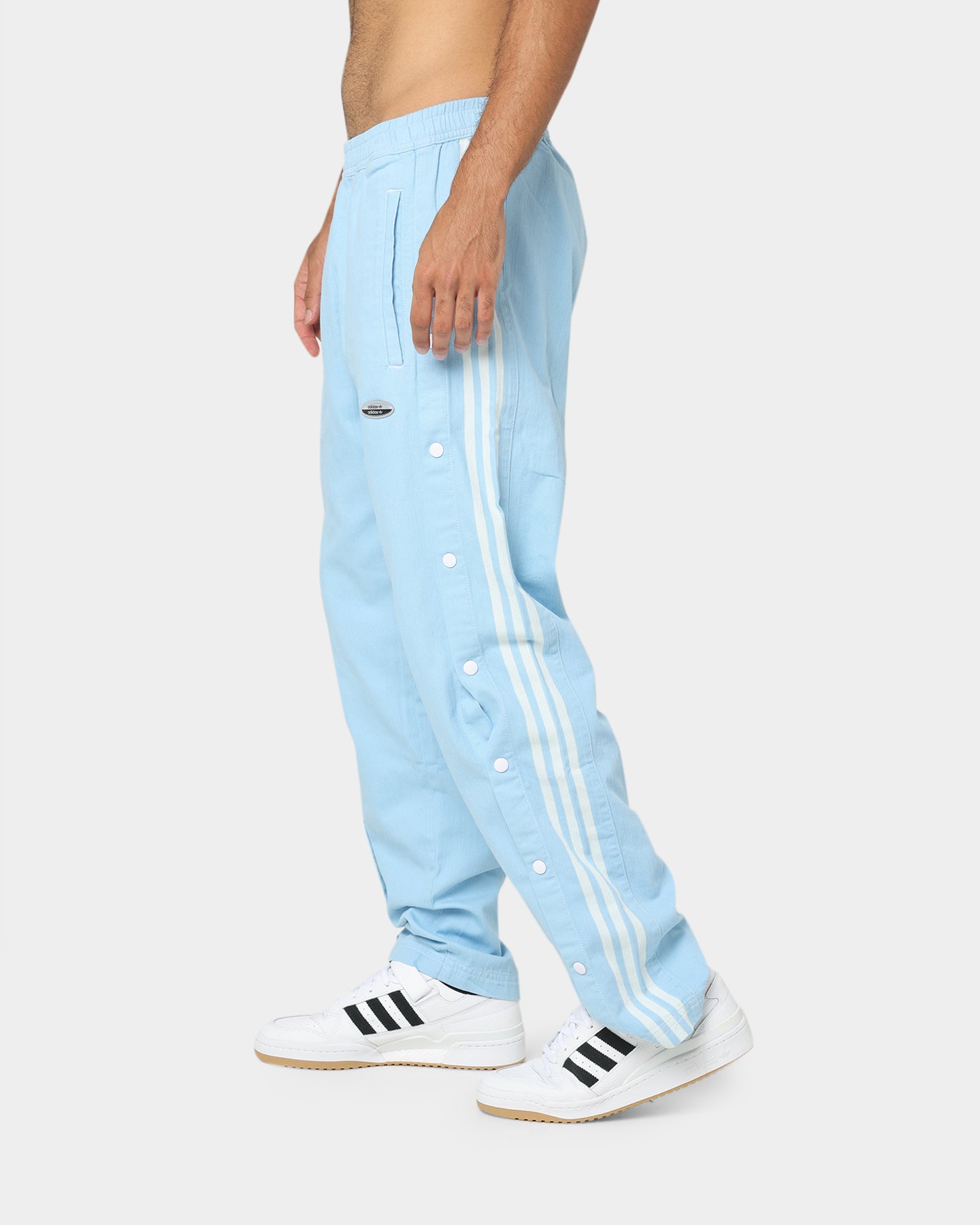 Adidas Denim Pants for Men - Light Blue Washed Slim Fit Jeans | Comfortable Stretch Denim with Classic 3-Stripes | Perfect for Casual Wear, Street Style & Everyday Outfits