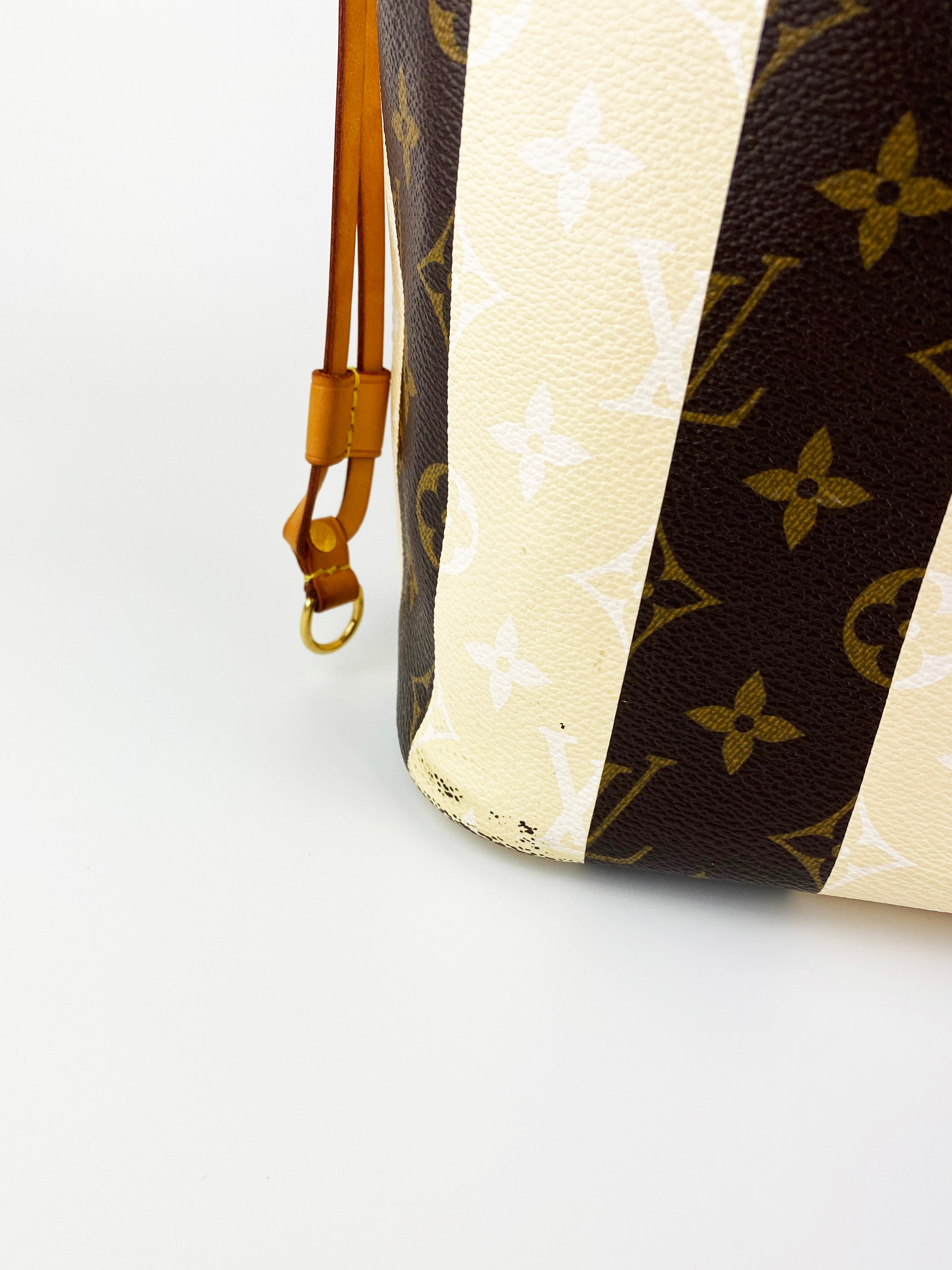 Authentic Louis Vuitton Monogram Rayures Neverfull GM Tote Bag - Limited Edition Luxury Handbag for Women, Perfect for Travel, Work & Shopping