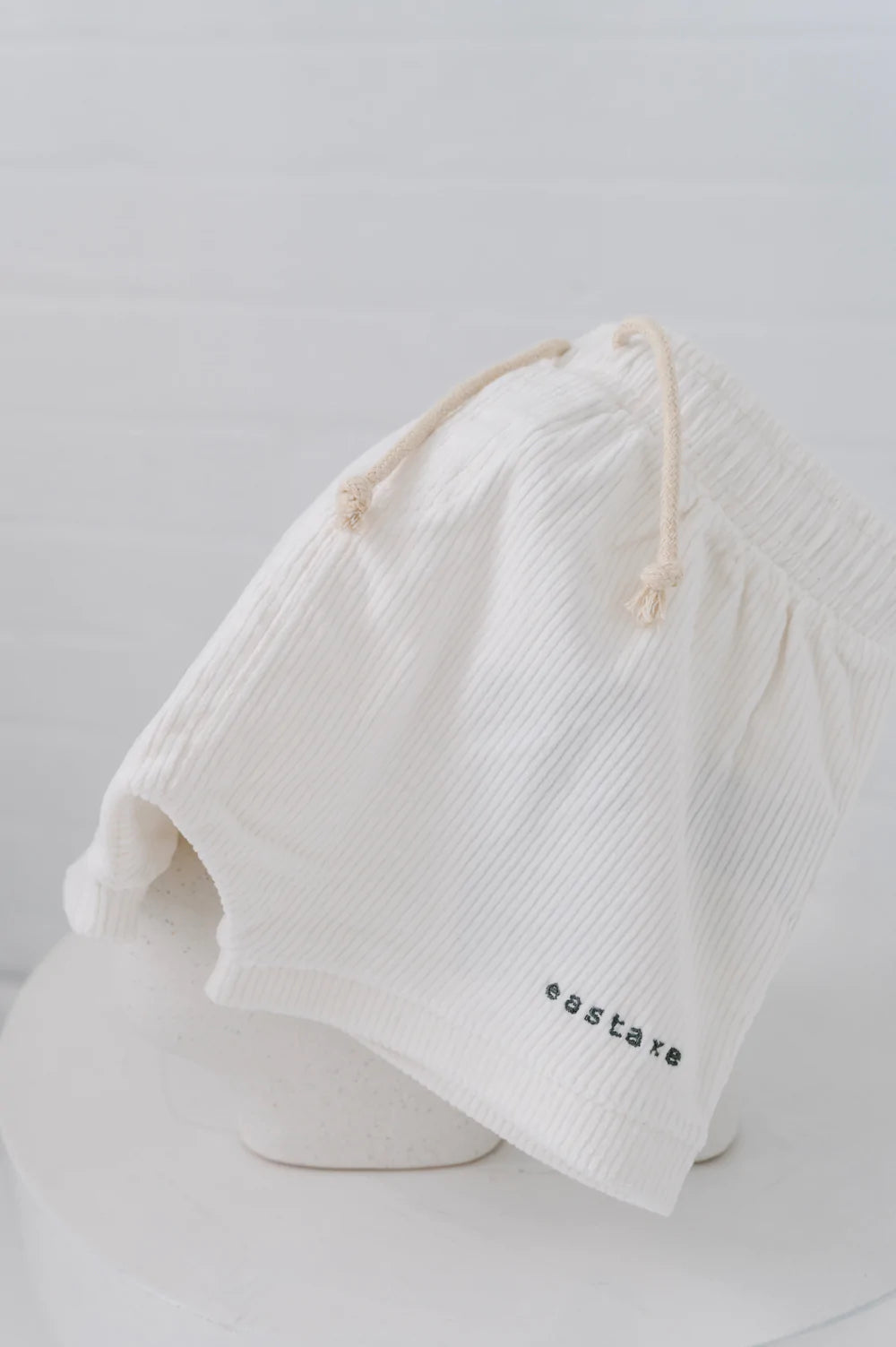 Stylish Corduroy Shorts for Women - Off White Comfortable Casual Wear | Perfect for Summer Outfits & Lounge
