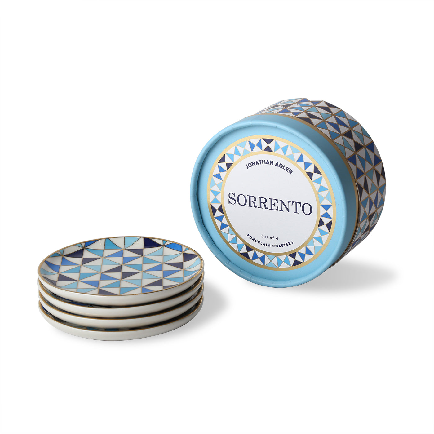 Sorrento Cork Coasters Set of 6 - Absorbent & Durable Drink Coasters for Coffee, Wine & Beer - Perfect for Home, Office & Bar Use