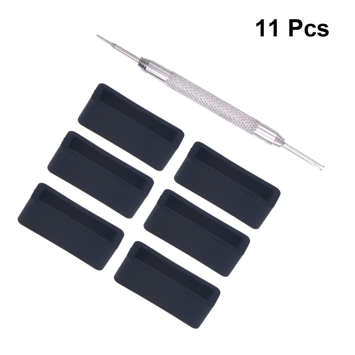 Hemobllo 11pcs Watch Band Loop Retainer - Nylon Strap Holder for Apple Watch, Garmin, Fitbit - Secure & Adjustable Watch Accessories for Sports, Work & Daily Use