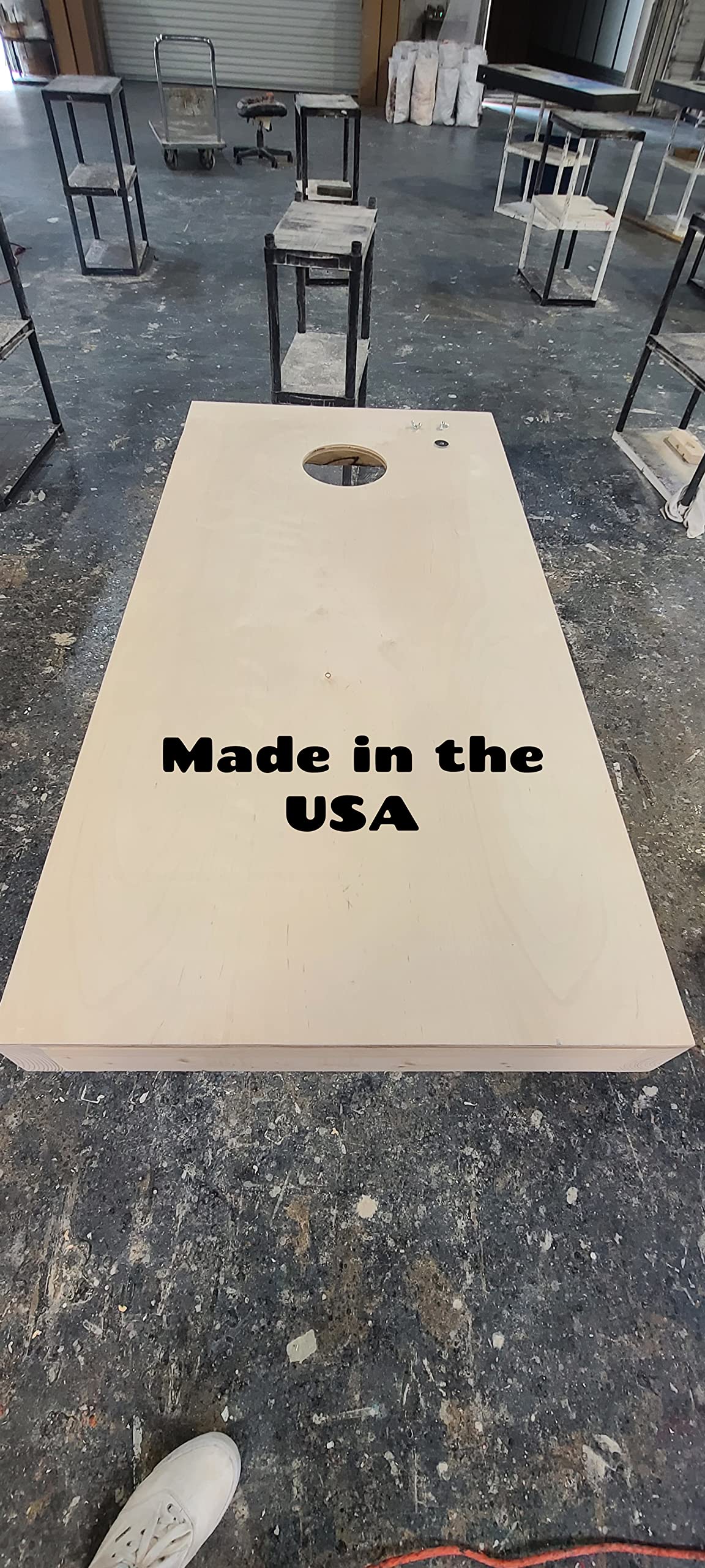 Custom Cornhole Board Set with Don't Tread On Me American Flag Design - Premium Outdoor Bean Bag Toss Game for Backyard, Beach, Tailgating & Parties (White Finish)
