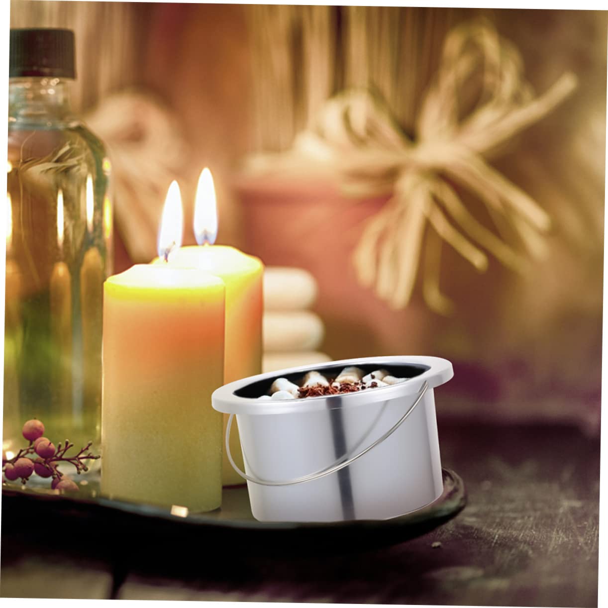 CORHAD Wax Warmer Machine for Hair Removal - 2 Pack Non-Stick Melting Pot with Temperature Control - Perfect for Home Spa, Salon & DIY Beauty Treatments (Wax Heater for Eyebrows, Bikini & Body Hair)