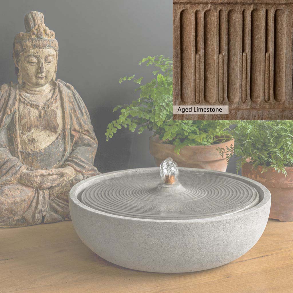 Campania International Ripple Fountain - Outdoor Garden Water Feature for Patio, Yard, and Landscape Decor | Relaxing Water Sounds for Backyard Oasis