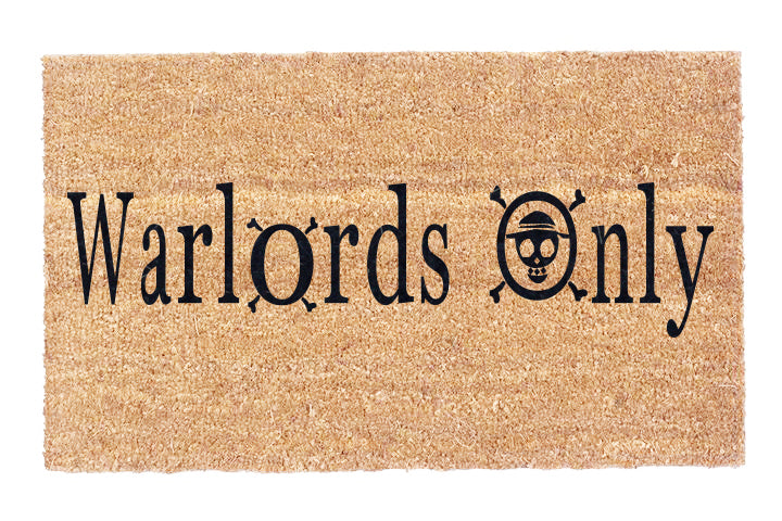 Warlords Only Coir Doormat - Natural Coconut Fiber Welcome Mat for Home & Office Entrance - Durable, Eco-Friendly Floor Mat for High Traffic Areas