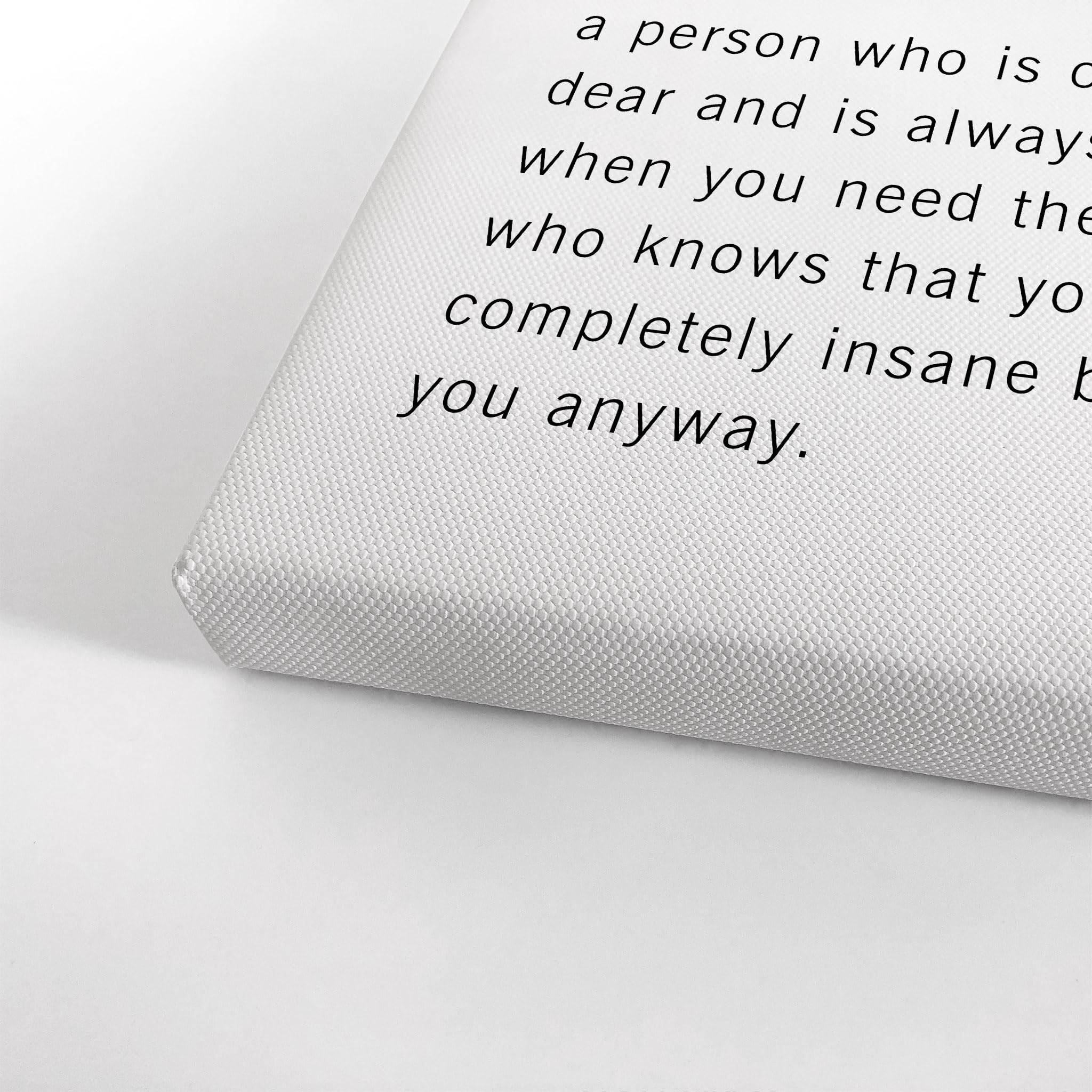 Funny Best Friend Definition Dictionary Quote Canvas Print - Inspirational Wall Art for Office, Living Room, Bedroom & Bathroom Decor - Ready to Hang 36x24 - Made in USA | Perfect Gift for Friends, Housewarming & Home Styling