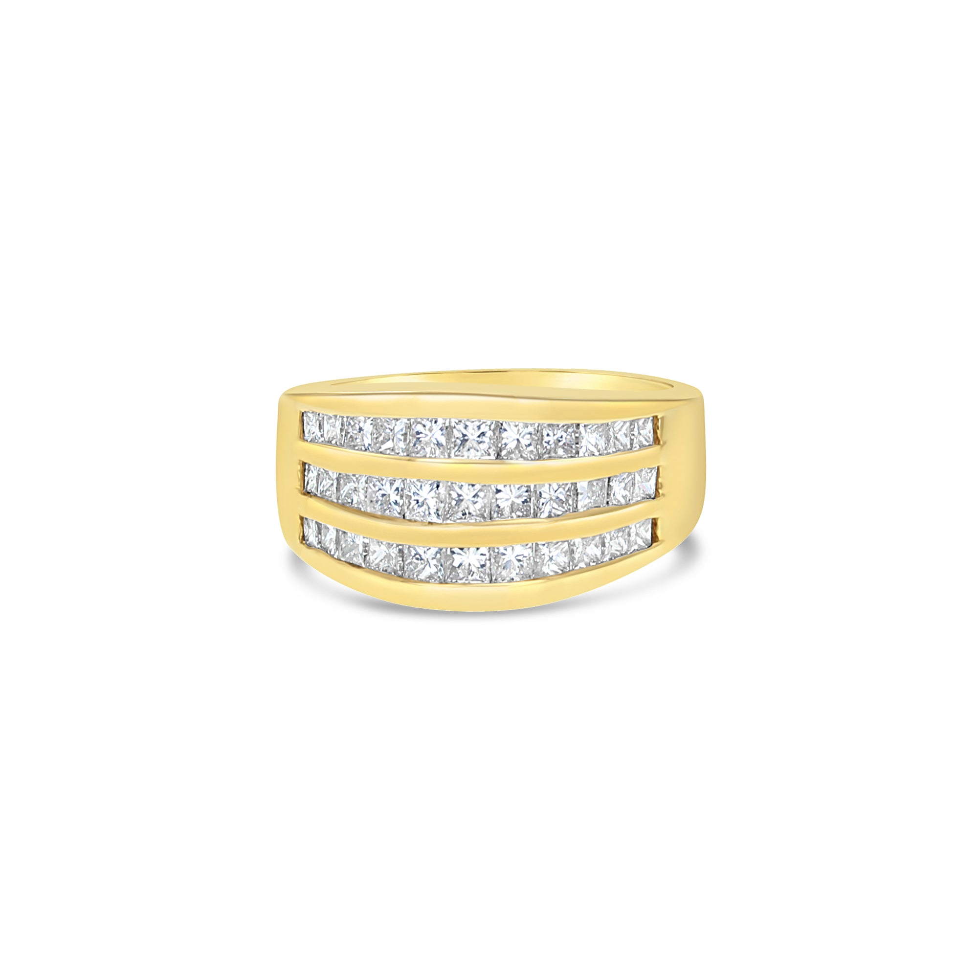 2 Carat Princess Cut Diamond Cocktail Ring for Women - Elegant Statement Jewelry for Evening Parties, Weddings & Special Occasions