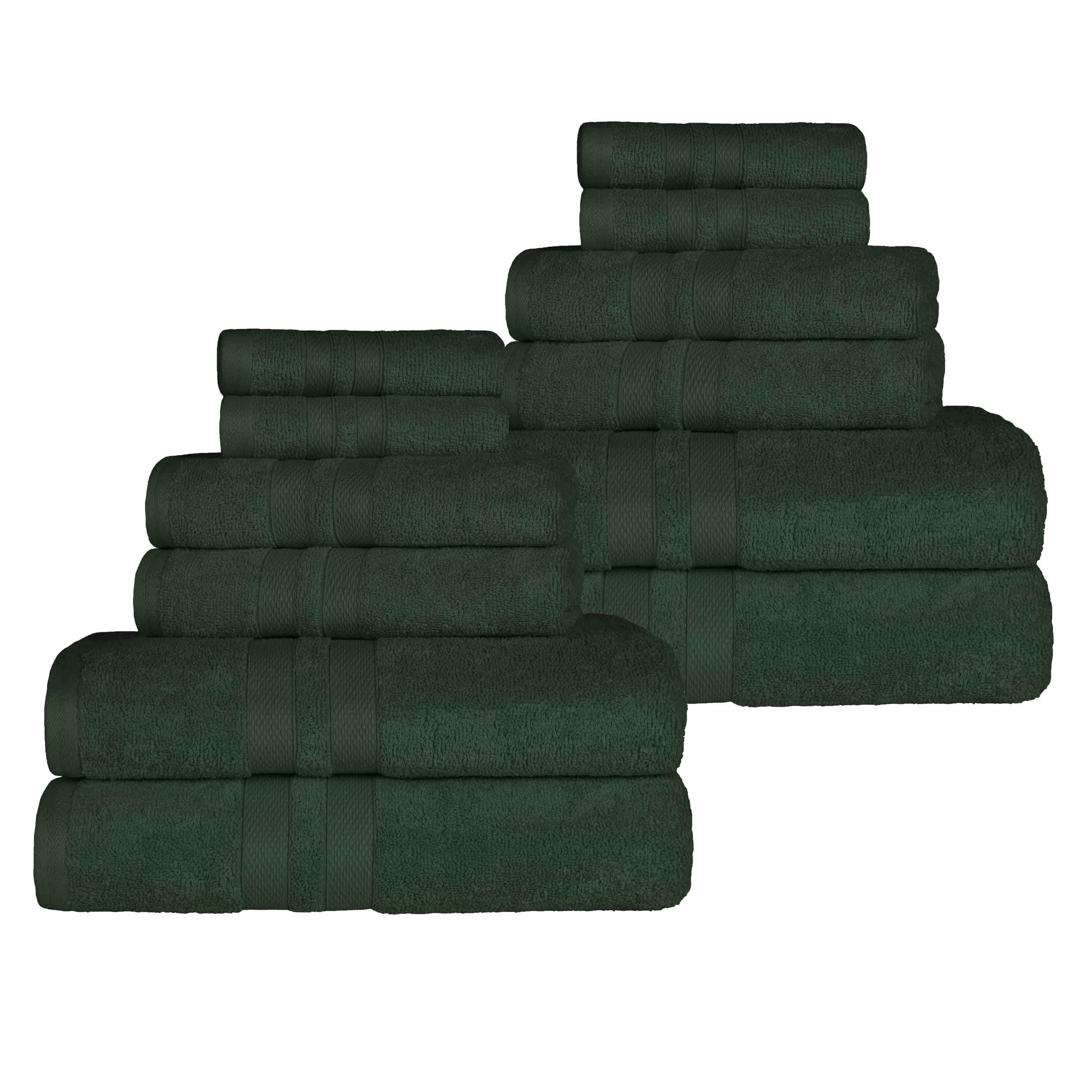 Premium 12-Piece Ultra Soft Cotton Towel Set - Super Absorbent, Quick Drying Bath & Beach Towels for Spa, Gym, Pool, and Home Use