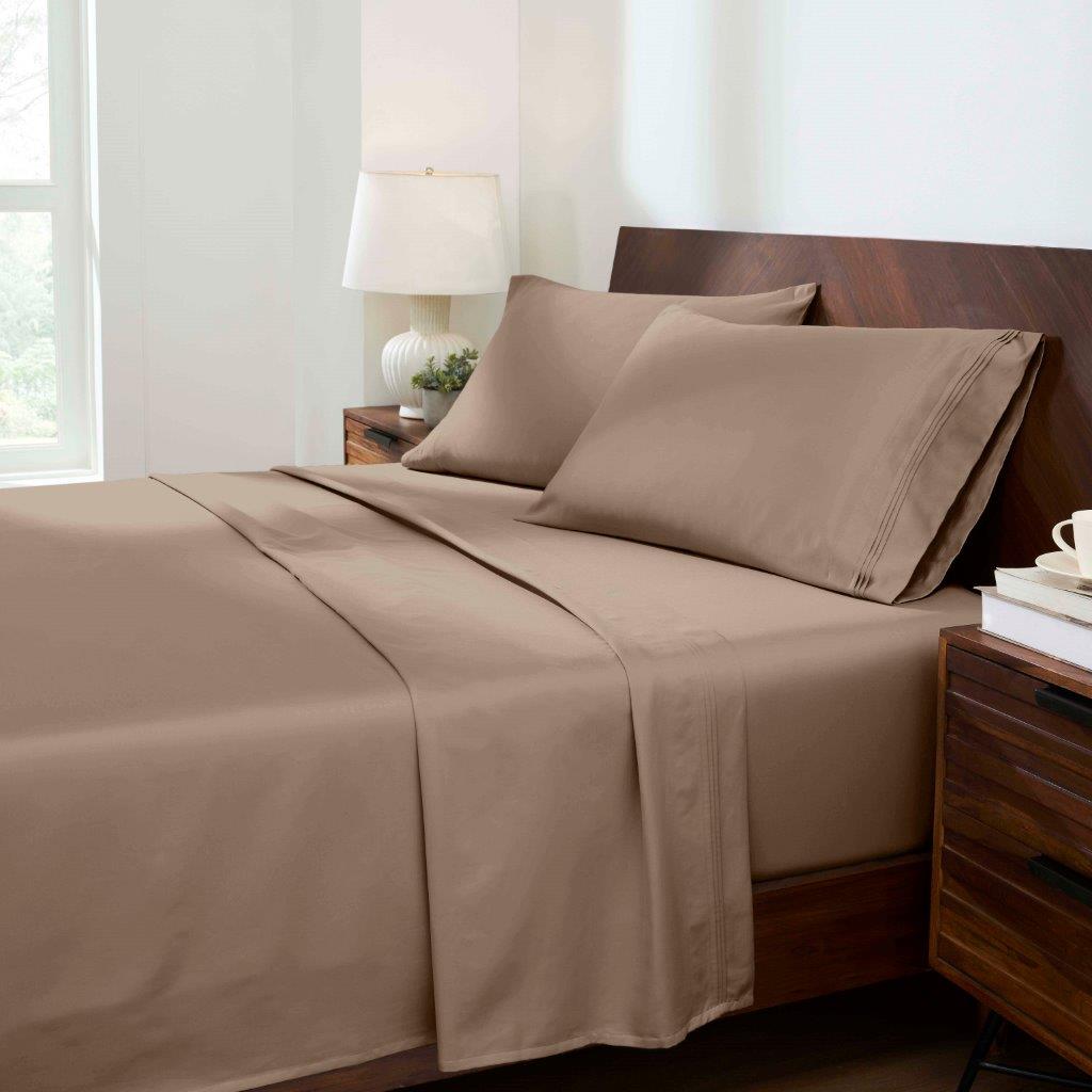 Premium 1500 Thread Count Egyptian Cotton Sheet Set - Eco-Friendly, Breathable & Hypoallergenic - Perfect for Luxury Bedding & Hot Sleepers