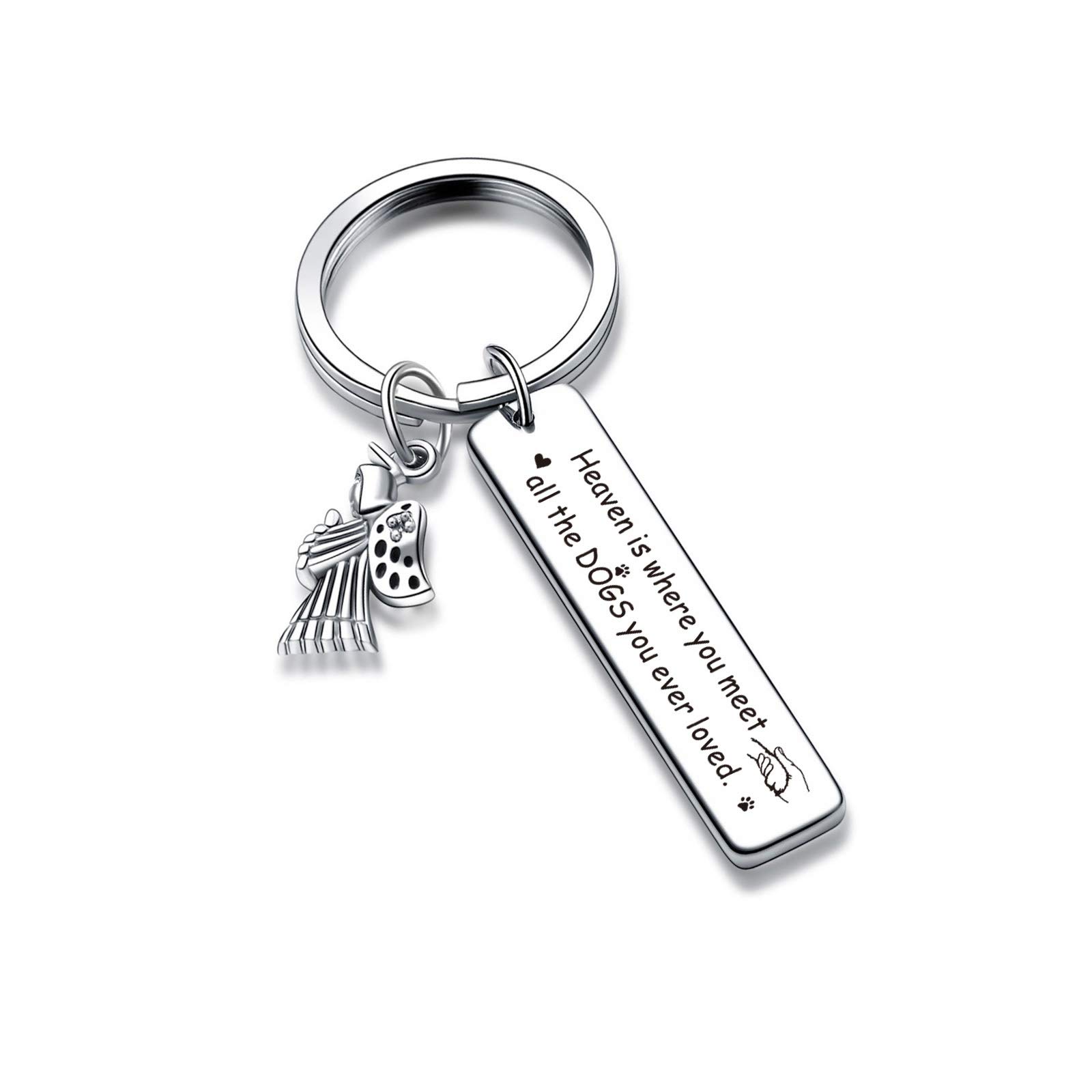 Personalized Dog Memorial Jewelry Keychain - Sympathy Gift for Dog Lovers, Pet Loss Keepsake - Perfect for Remembrance, Grieving & Honoring Beloved Pets