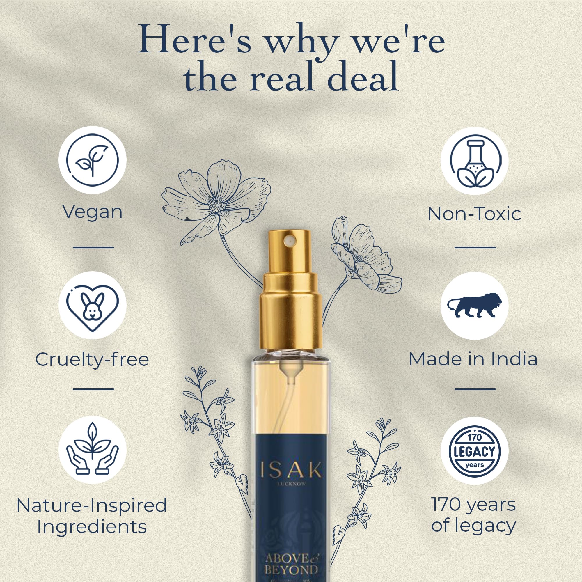 ISAK Above & Beyond Unisex Perfume | Eau de Parfum Travel Size (9ml) | Bergamot, Lavender & Sandalwood Fragrance | Long Lasting Mini Perfume for Men & Women | Perfect for Daily Wear, Gifts & Travel