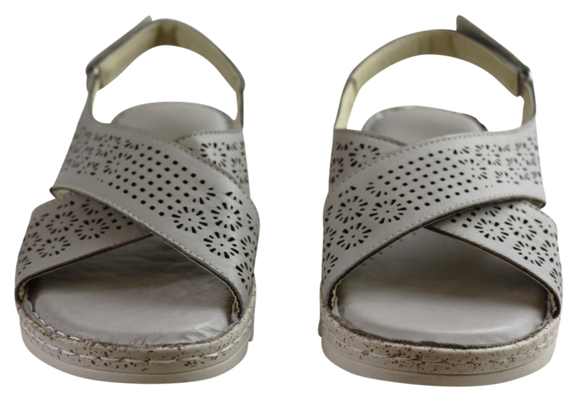 Orizonte Anthea Women's Comfortable European Leather Sandals - Perfect for Summer, Beach, and Casual Outings
